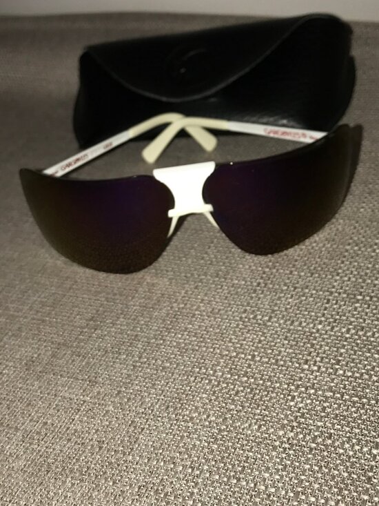 Rare Vtg Gargoyles Terminator Classic Shield Sunglasses White/Purple main image 14